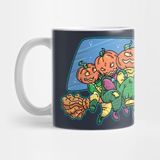 three pumpkins Mug